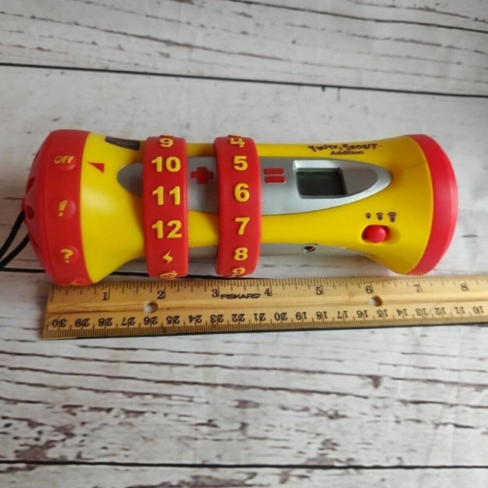 Twist & Shout Addition Learning Toy - Yellow and Red